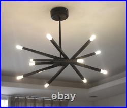 12 lights LED crystal ceiling light Dining Room bedroom pendant lamp 3 Colors