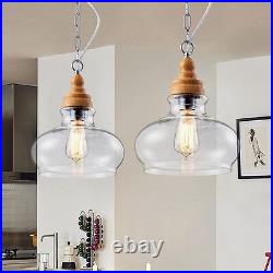 3X Glass Pendant light Home Ceiling Lamp Kitchen Lights Bar Chandelier Lighting