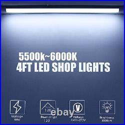 4FT LED Strip Lights Batten Tube Light Office Garage Ceiling Lamp 5000k White