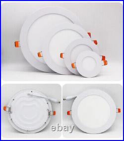 50/100PCS 18W Led Panel Light Recessed Ceiling Downlights Lamp Natural White