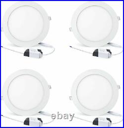 50/100 x 18W Recessed Led Panel Light Ceiling Downlight Lamp Round Natural White