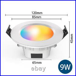 5W 9W 15W RGB WW CW Bluetooth APP Downlight LED Recessed Ceiling Light Spot Lamp