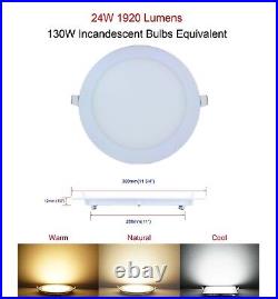 6W 9W 12W 15W 18W 21W 24W LED Recessed Ceiling Panel Light Bulbs Slim Lamp
