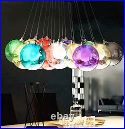 Any size LED Glass Mirror Ball Ceiling Pendant Light Modern Lamp Chandelier