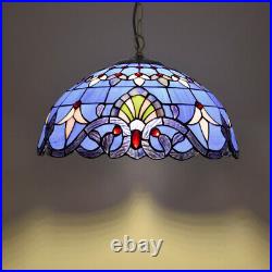 Baroque Tiffany Pendant Lamp Ceiling Light Stained Glass Restaurant Chandelier