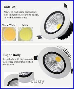 COB Led Downlight Dimmable Recessed Led Ceiling Light Lamp Spotlight 7/9/15/20W
