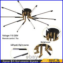 Ceiling Light Led Chandelier Ceiling Lamp Fixture Dimmable Lamp withRemote Control