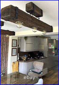 Ceiling Light Vintage Rustic Lamp Wood Beam Farmhouse Chandelier Pendant lamp