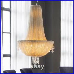 Crystal Chandelier Ceiling Fixture Elegant Modern Home Hanging Lighting Lamp New