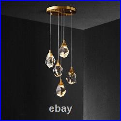 Crystal Pendant Light Kitchen Ceiling Lights Lamp Shop Stair Chandelier Lighting