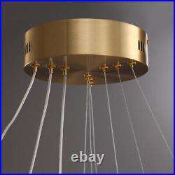 Crystal Pendant Light Kitchen Lamp Copper Ceiling Light Shop Chandelier Lighting