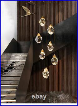 Crystal chandelier led stair light Pendant Lights Ceiling Lamp Lighting Kitchen