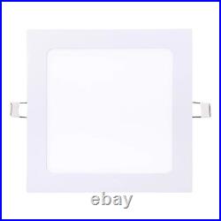 Dimmable Led Panel Light Recessed Ceiling Down Lights Lamp Square 9/15/18/25/30W