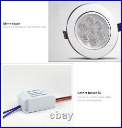Dimmable Recessed LED Ceiling Down Light Lamp 9With21With15W Spotlight Cool White