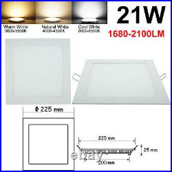 Dimmable Recessed LED Panel Light 9W 12W 15W 18W 21W Ceiling Down Lights Lamp