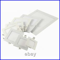 Dimmable Recessed Led Panel Light Ceiling Down Lights Lamp Square 9/12/15/18/30W