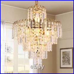 Elegant Pendant Lighting Crystal Chandelier Ceiling Light Lamp Fixture Dia-15.7