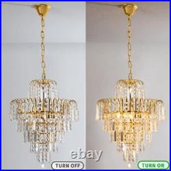 Elegant Pendant Lighting Crystal Chandelier Ceiling Light Lamp Fixture Dia-15.7