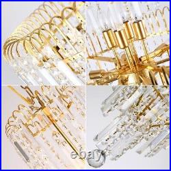 Elegant Pendant Lighting Crystal Chandelier Ceiling Light Lamp Fixture Dia-15.7