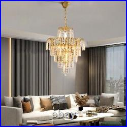 Elegant Pendant Lighting Crystal Chandelier Ceiling Light Lamp Fixture Dia-15.7