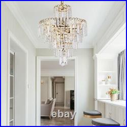 Elegant Pendant Lighting Crystal Chandelier Ceiling Light Lamp Fixture Dia-15.7