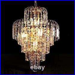 Elegant Pendant Lighting Crystal Chandelier Ceiling Light Lamp Fixture Dia-15.7