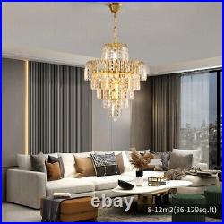 Elegant Pendant Lighting Crystal Chandelier Ceiling Light Lamp Fixture Dia-15.7