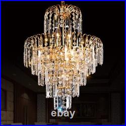 Elegant Pendant Lighting Crystal Chandelier Ceiling Light Lamp Fixture Dia-15.7