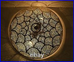 Flush Mount Ceiling Light Fixture, Chandelier, Morocco Brass Wall Lamp #001