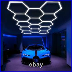 Garage Light Hexagon Lights lamp 110V Led Tube Honeycomb Ceiling Lighting 14PCs