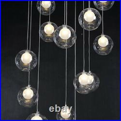 Glass Pendant Light Kitchen Lamp Bar LED Ceiling Light Stair Chandelier Lighting
