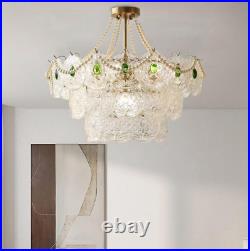 Home Elegant 5 Types Crystal Lamp Ceiling Light Pendant Chandelier Fixture