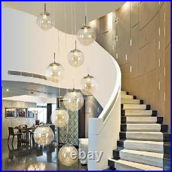 Home Stair Lamp Shop Chandelier Lighting Glass Pendant Light Hotel Ceiling Light
