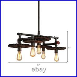 Industrial Farmhouse Metal Pendant Light Rustic Vintage Ceiling Chandelier Lamp