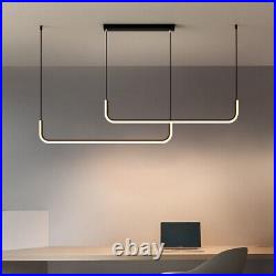 Kitchen LED Lamp Bar Pendant Light Home Ceiling Lights Black Chandelier Lighting