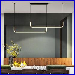 Kitchen LED Lamp Bar Pendant Light Home Ceiling Lights Black Chandelier Lighting