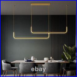 Kitchen LED Lamp Bar Pendant Light Home Ceiling Lights Gold Chandelier Lighting