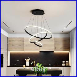 Kitchen Lamp Bar LED Pendant Light Black Chandelier Lighting Hotel Ceiling Light