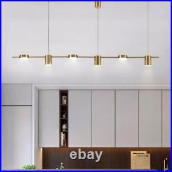 Kitchen Pendant Light Bar Gold Lamp Home Chandelier Lighting LED Ceiling Lights