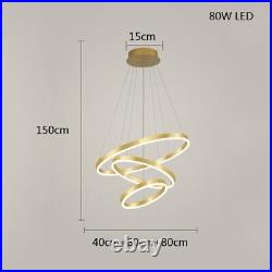 Kitchen Pendant Light Home LED Lamp Large Chandelier Lighting Gold Ceiling Light