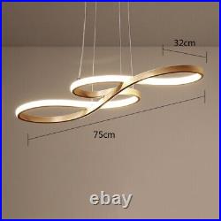 Kitchen Pendant Light Home Lamp Hotel LED Chandelier Lighting Gold Ceiling Light