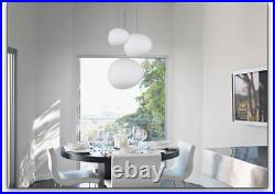 LED Chandelier Modern Ceiling Light Lighting White Glass Pendant Lamp Fixtures