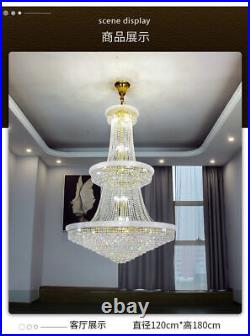 LED Crystal Ceiling Light Living Room Chandelier villa lobby hall Big Lamp Decor