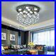 LED Crystal Ceiling Light Round Living Room Chandeliers Pendant Lamp Bedroom