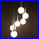 LED Glass Chandelier Living Room Ceiling Light Modern Stair Pendant Lamp 15-40cm