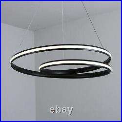 LED Pendant Light Black Ceiling Lights Bedroom Lamp Kitchen Chandelier Lighting
