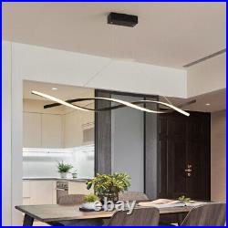 LED Pendant Light Kitchen Black Chandelier Lighting Home Lamp Shop Ceiling Light