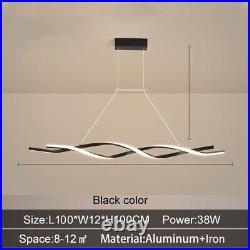 LED Pendant Light Kitchen Black Chandelier Lighting Home Lamp Shop Ceiling Light