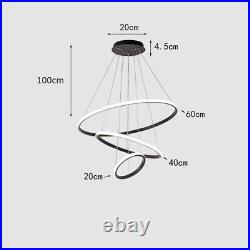 LED Pendant Light Kitchen Chandelier Lighting Room Black Ceiling Lights Bar Lamp