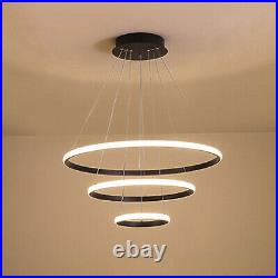 LED Pendant Light Kitchen Chandelier Lighting Room Black Ceiling Lights Bar Lamp